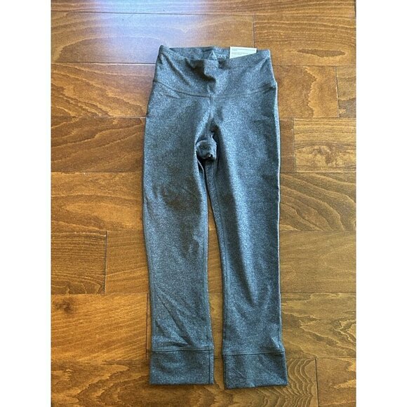 Reebok Womens OS Lux 3/4 Tight Compression Athletic Pants Gray NWT 2XS (XXS) - Picture 2 of 7